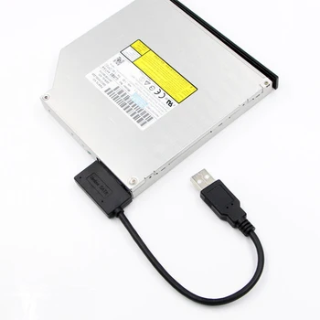 1-10 шт. USB-адаптер для ПК 6P 7P CD DVD Rom SATA к USB2.0 Конвертер Slimline Sata 13-Контактный адаптер Кабель Привода Для ПК Ноутбук Тетрадь