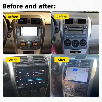 2 Din Android автомагнитола для Toyota Corolla 2007-2013 Автомобильный стерео Мультимедийный плеер FM GPS WIFI BT Навигация Головное устройство Авторадио