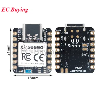 Seeeduino XIAO Bluetooth-совместимый Модуль платы разработки BLE 5.0 nRF52840 SENSE для Arduino Nano/uno Arm Microcontroller