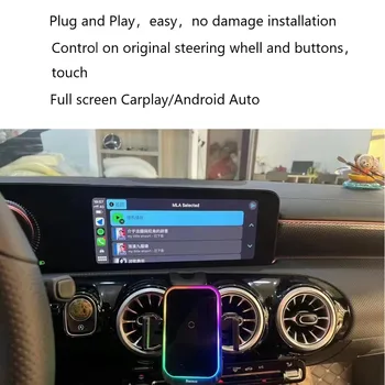 iManAuto Беспроводной Интерфейс Apple CarPlay Android Auto Полноэкранный для Mercedes Benz A W177 GLA CLA GLB MBUX NTG6.0 с сенсорным управлением