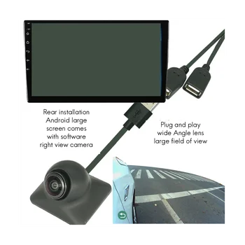 Автомобильная камера с разрешением HD 1080P в правой слепой зоне, подключенная по USB к экрану Android, система помощи автомобилю, зеркало заднего вида