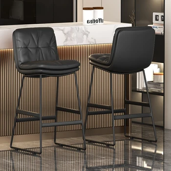 Высокие стулья Nordic Matel, обеденные стулья для отдыха, Современные обеденные стулья для бара, роскошная спинка, Sillas Comedor, Предметы домашнего обихода WZ50DC