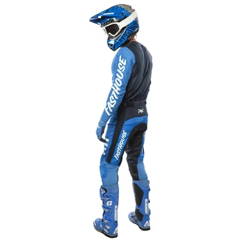 Джерси с принтом 2023, темно-синий комплект Джерси FH, 4-полосный стрейч-байк, комплект снаряжения для мотокросса, мотоциклетный костюм ATV, майка и брюки для бездорожья MX