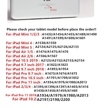Для iPad 10.2 2021 2020 2019 Чехол для iPad 9.7 Air 3 2 Mini345 TPU Чехол для iPad 9th 8th 7th Gen, Совместимый с Smart Keyboard