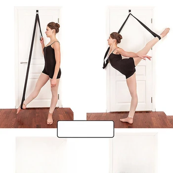 Женский балетный эластичный мягкий цельный с разрезом В воздушной прическе, Эластичный тренажер для йоги из смеси полиэстера и хлопка