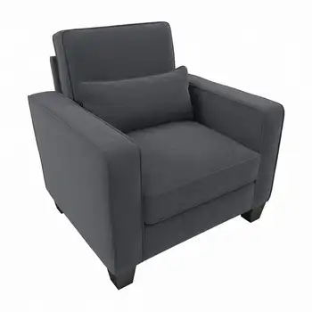 Кресло Stockton Accent с подлокотниками темно-серого цвета Microsuede