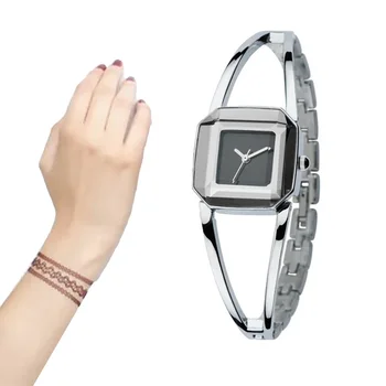 Многофункциональные часы-браслет премиум-класса, простые квадратные кварцевые часы 7 цветов для деловых встреч вне офиса, NOV99