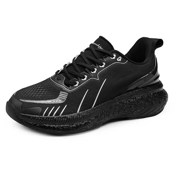 Мужские профессиональные кроссовки для бега, легкие мужские дизайнерские теннисные туфли, дышащие, комфортные, на шнуровке, Мужские спортивные теннисные туфли