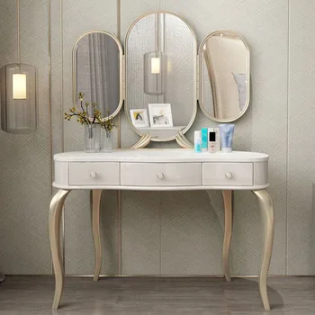 Стул, Туалетный столик, Зеркало, Спальня, Белый Модный Туалетный столик, Многофункциональная Европейская Мебель для дома Schminktisch